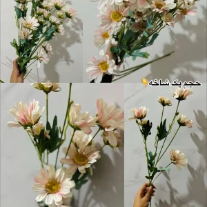 دسته گل مینا صورتی فنجون رنگی