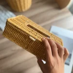 خرید سطل و جادستمالی طرح حصیری